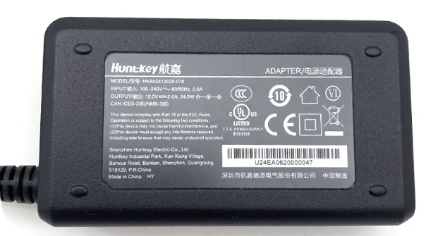 *Brand NEW*Stable 12V 2A 24W Power Adapter Huntkey HKA02412020-078 5.5mm Plug for Router